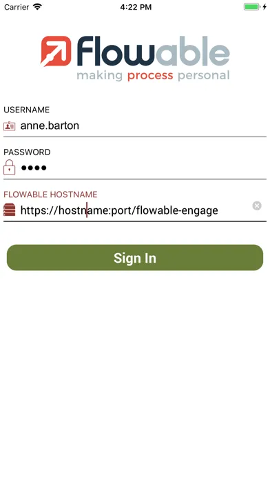 Tangkapan skrin Flowable Engage Mobile