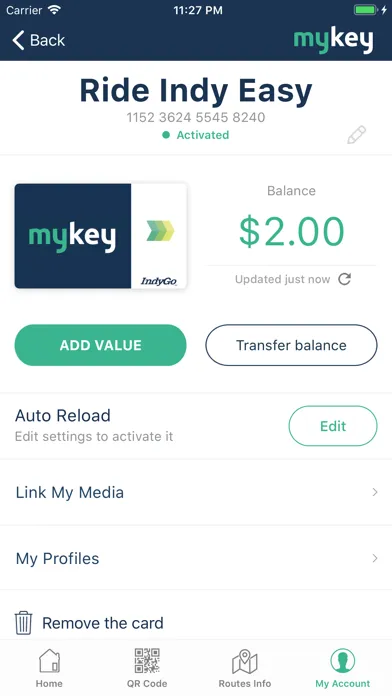 MyKey - IndyGo سکرین شاٹس
