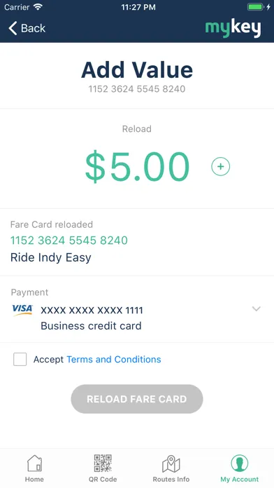 MyKey - IndyGo سکرین شاٹس