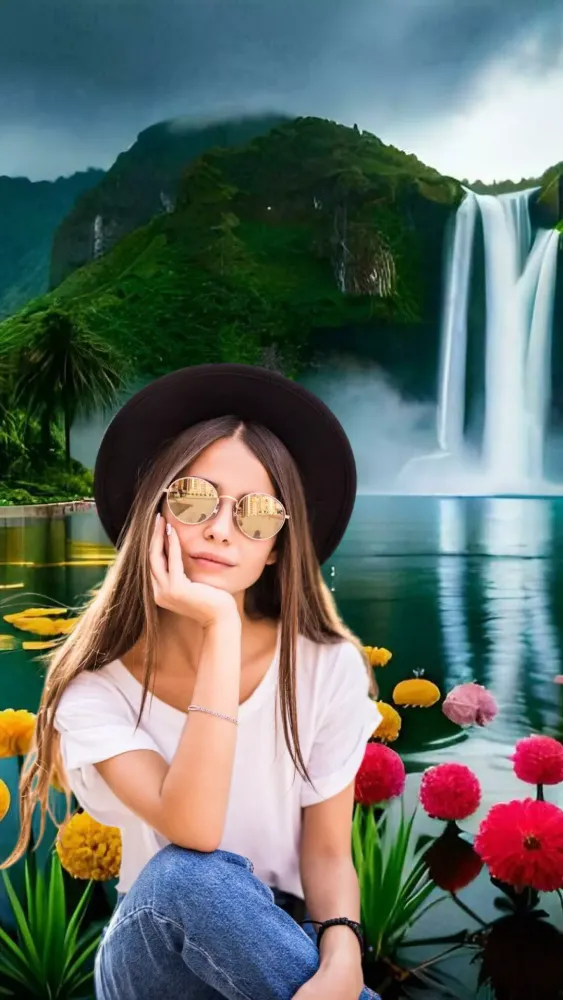 Garden Photo Frame Editor Screenshots