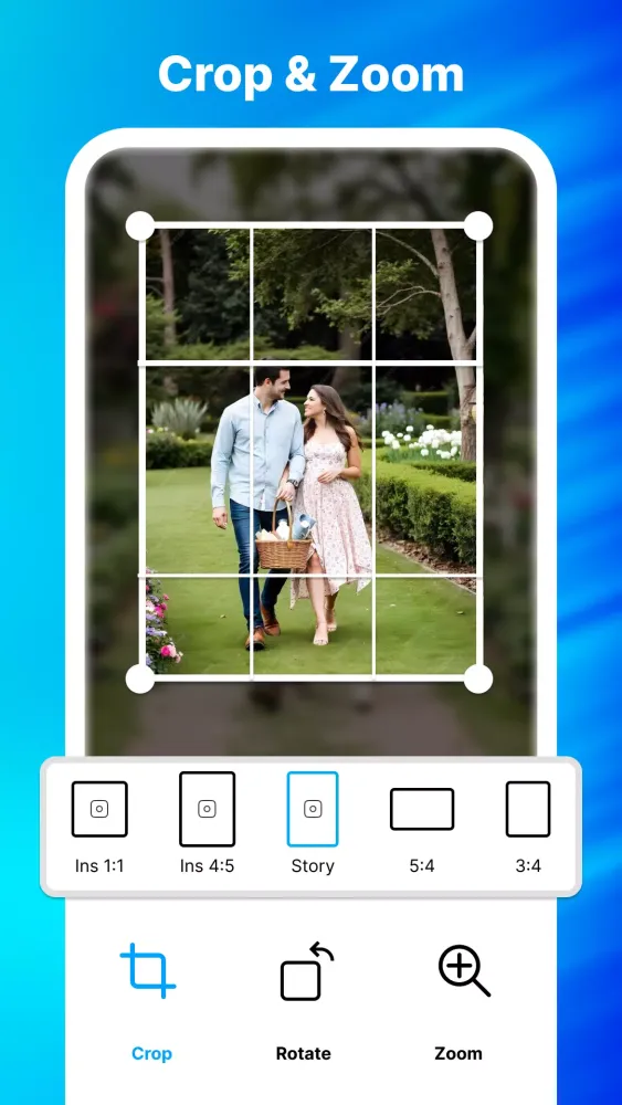 Garden Photo Frame Editor Screenshots