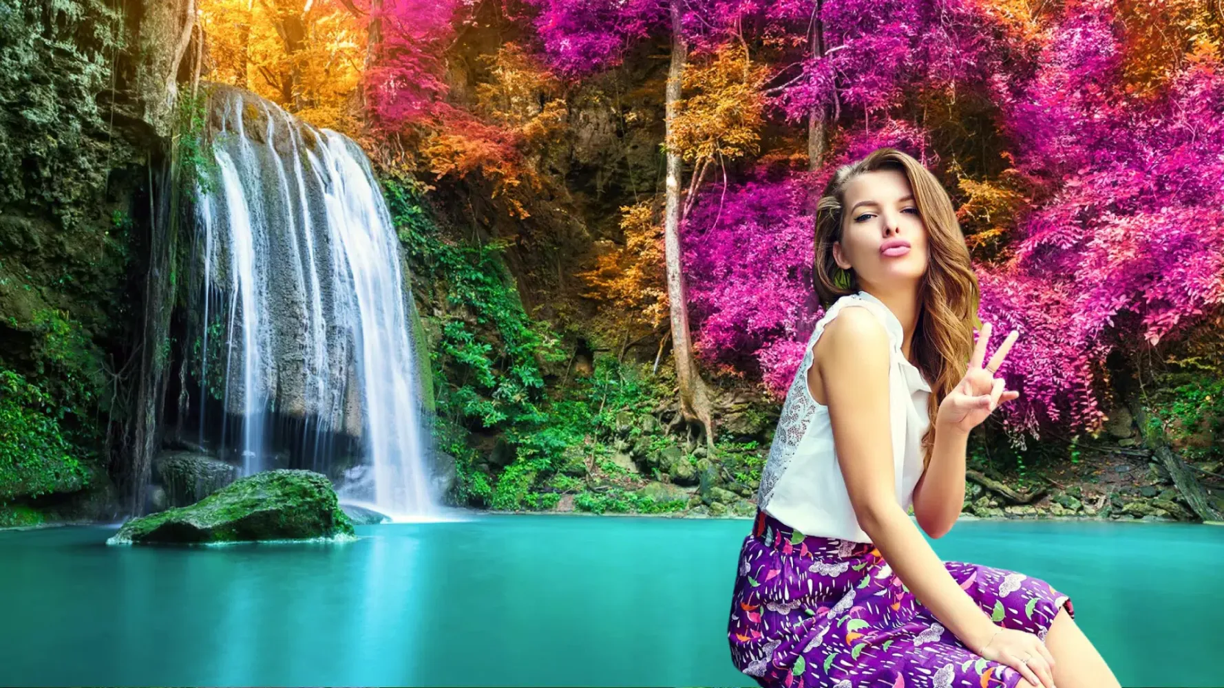 Garden Photo Frame Editor Screenshots