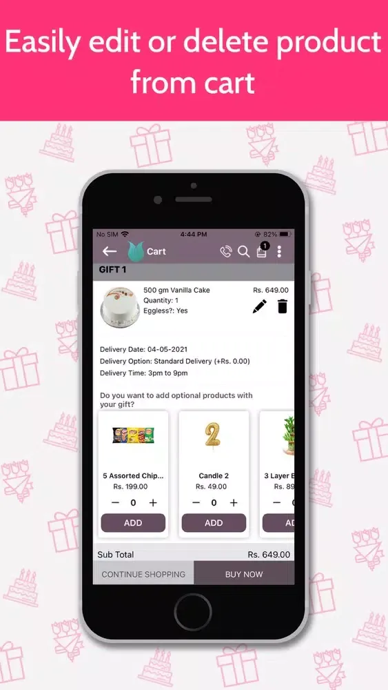 ภาพหน้าจอของ Flowers Cakes Online:Send Gift