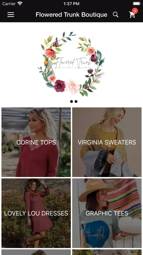 Capturas de tela do Flowered Trunk Boutique
