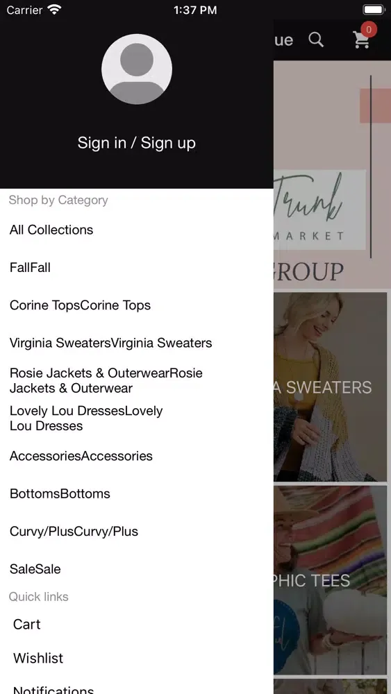 Capturas de tela do Flowered Trunk Boutique