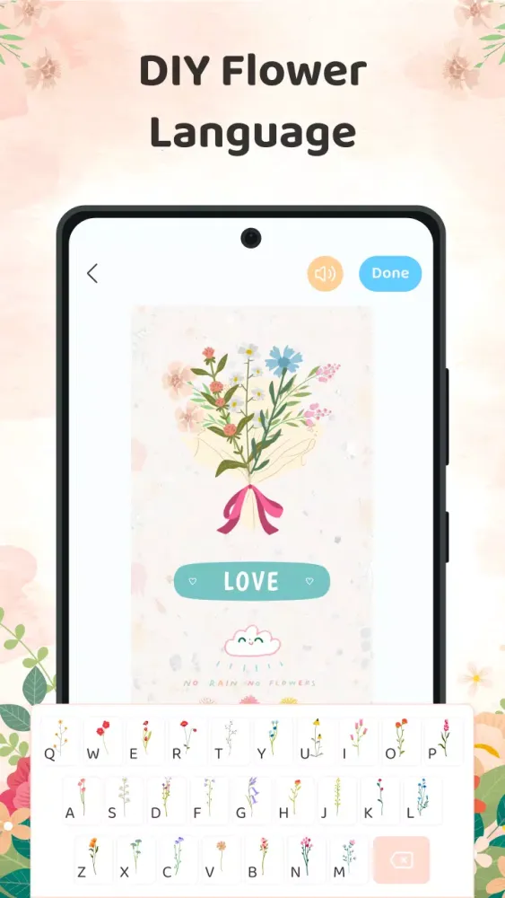 Flower Language Bloom Keyboard应用截图