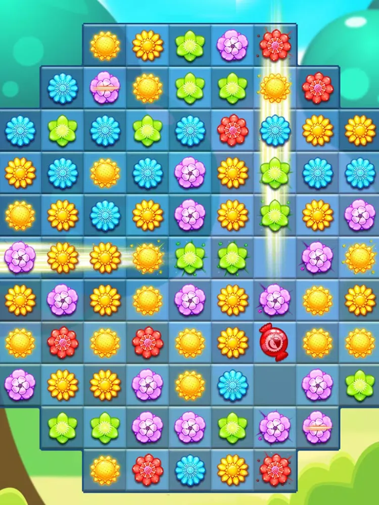 Amazing Flower Match 3 Garden Puzzle iPad 应用截图