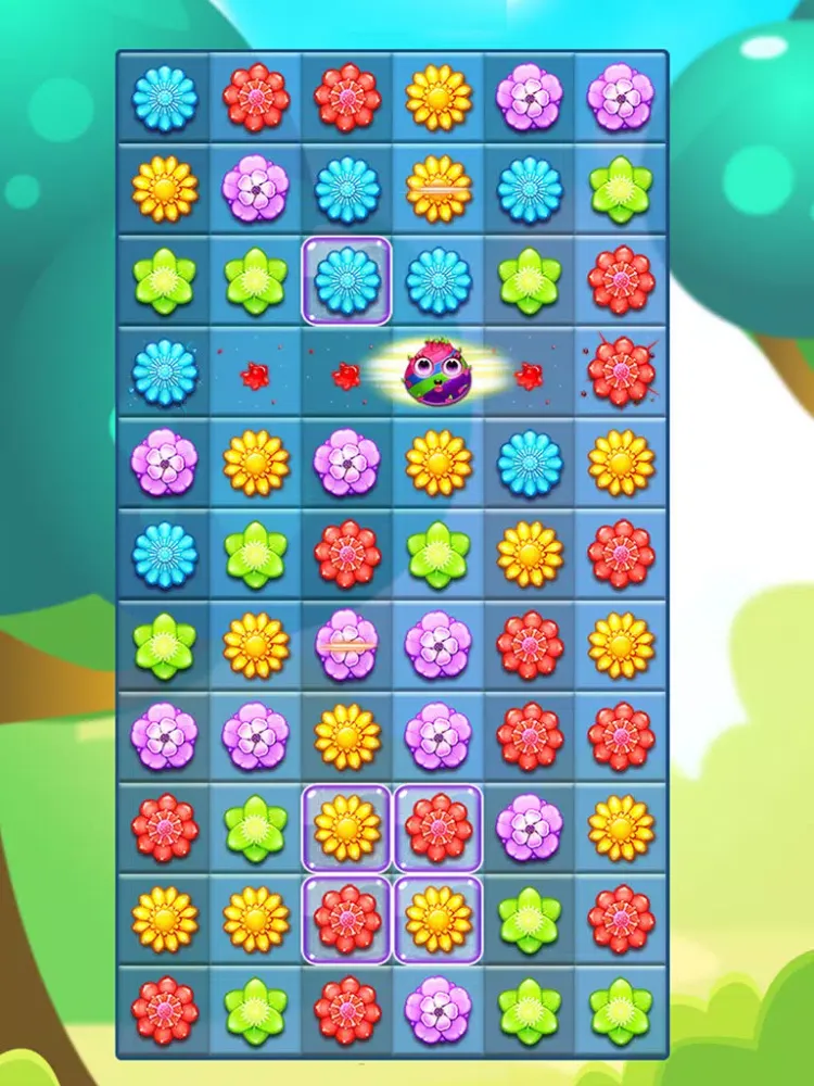 Amazing Flower Match 3 Garden Puzzle iPad 应用截图