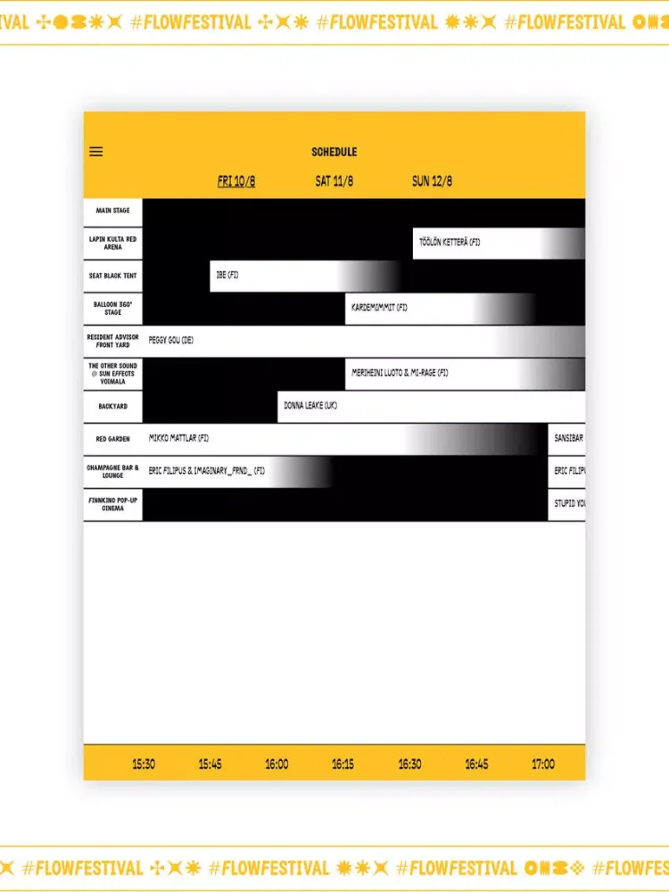 Flow Festival 2018 iPad  Screenshots