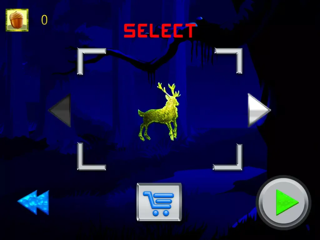 Tangkapan skrin 2014 Awesome Big Buck Deer Adventure Run from Night-Vision Hunter-s Free iPad 