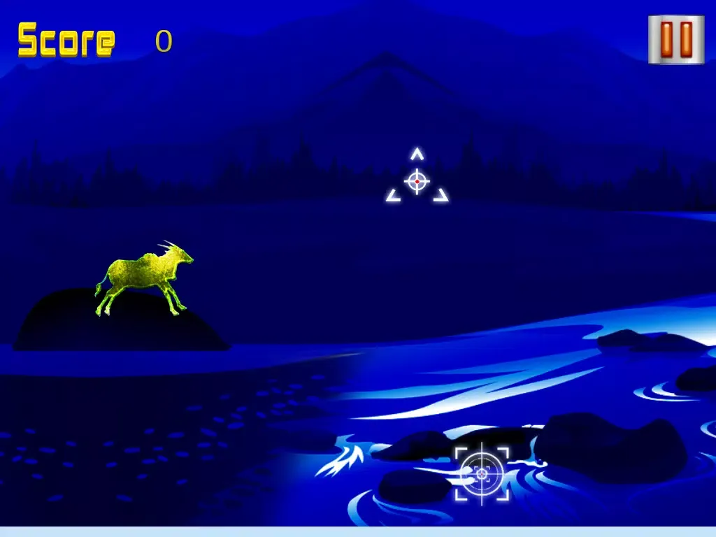 Tangkapan skrin 2014 Awesome Big Buck Deer Adventure Run from Night-Vision Hunter-s Free iPad 