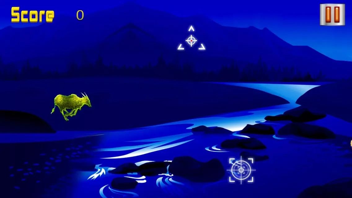Tangkapan skrin 2014 Awesome Big Buck Deer Adventure Run from Night-Vision Hunter-s Free