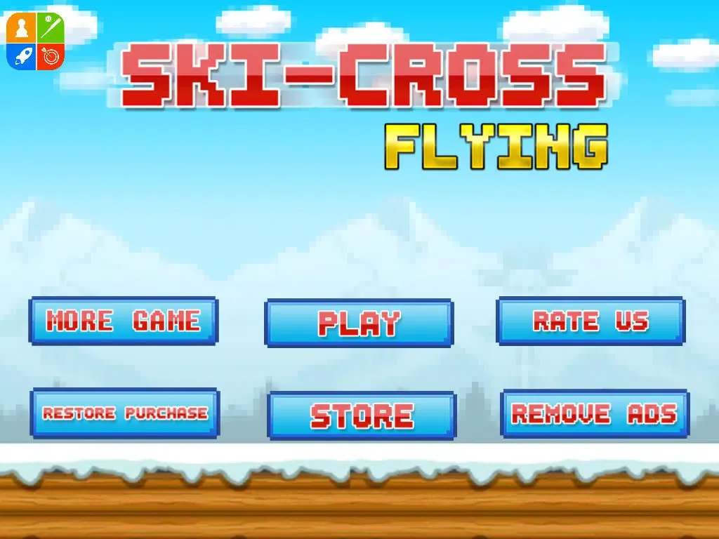 Capturas de tela do Ski-Cross Flying Trials : Fresh Powder Slope-s Free iPad 