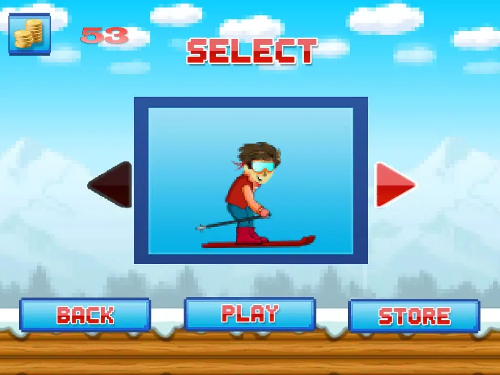 Capturas de tela do Ski-Cross Flying Trials : Fresh Powder Slope-s Free iPad 