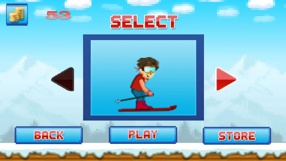 Capturas de tela do Ski-Cross Flying Trials : Fresh Powder Slope-s Free