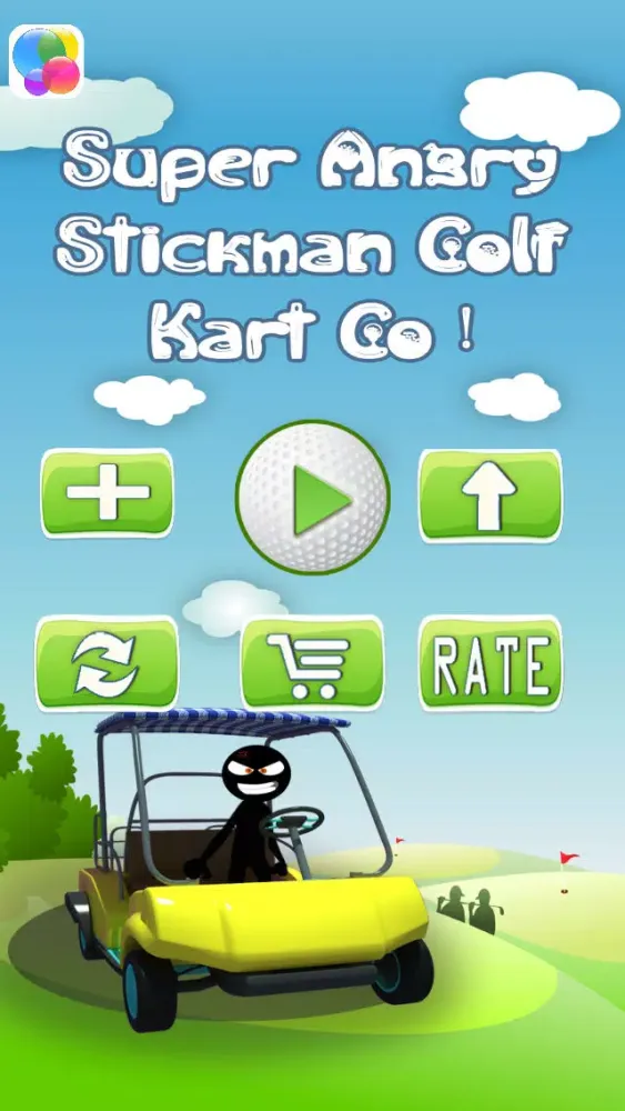 Zrzuty ekranu Angry Stickman Fairway-s : Super Golf-Karts Go - Free