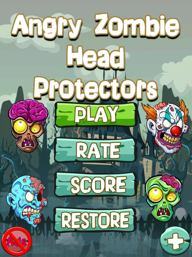 Tangkapan layar Angry Zomb-ie Head Protector-s: Save Your Zombies Life From Blood Splat-ter Slaying Chainsaw-s FREE iPad 