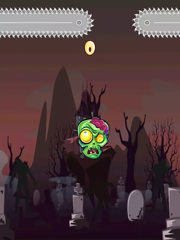 Tangkapan layar Angry Zomb-ie Head Protector-s: Save Your Zombies Life From Blood Splat-ter Slaying Chainsaw-s FREE iPad 