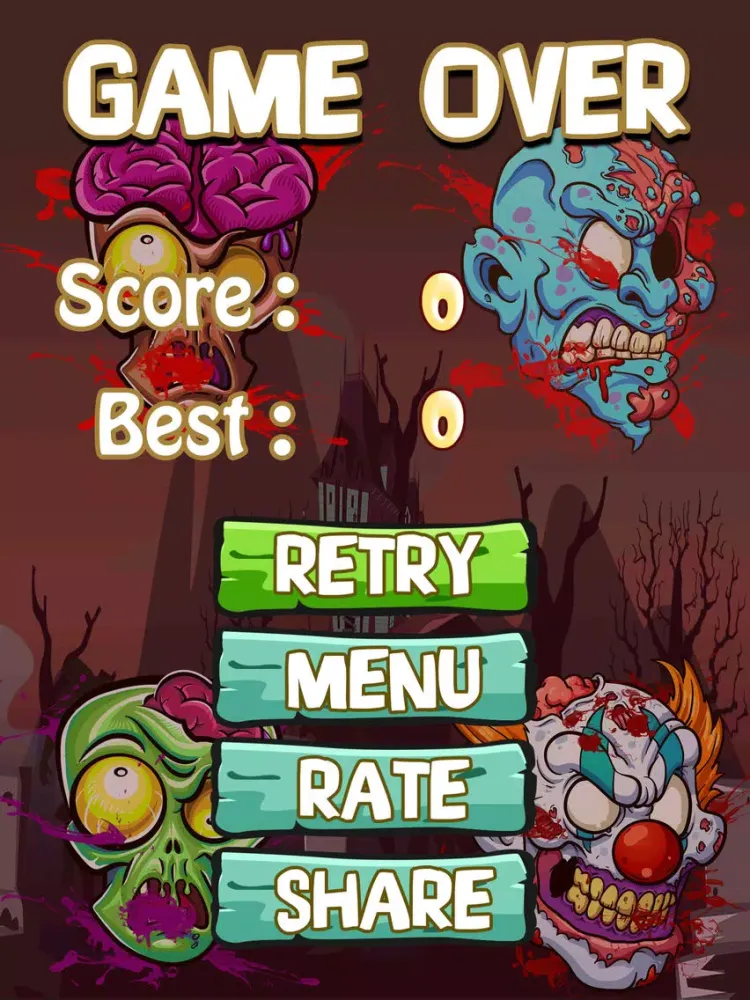 Tangkapan layar Angry Zomb-ie Head Protector-s: Save Your Zombies Life From Blood Splat-ter Slaying Chainsaw-s FREE iPad 