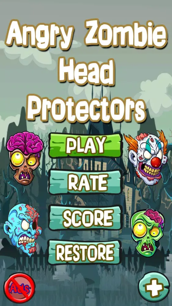 Tangkapan layar Angry Zomb-ie Head Protector-s: Save Your Zombies Life From Blood Splat-ter Slaying Chainsaw-s FREE