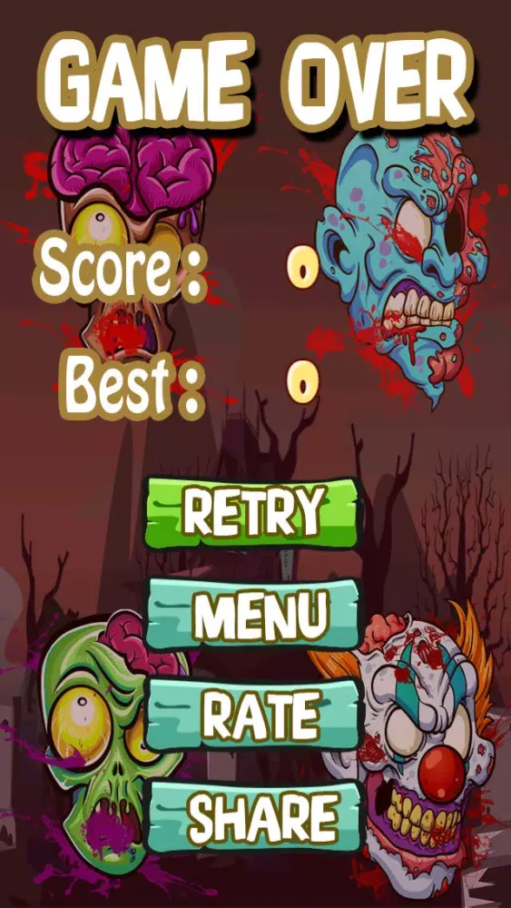 Tangkapan layar Angry Zomb-ie Head Protector-s: Save Your Zombies Life From Blood Splat-ter Slaying Chainsaw-s FREE