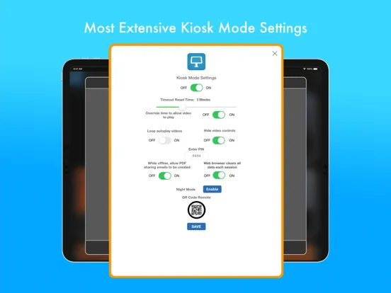 Скриншоты Flow Kiosk iPad 