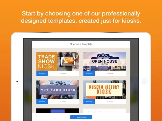 Скриншоты Flow Kiosk iPad 