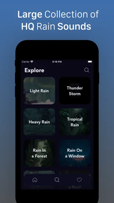 Captures d'écran de Rainful - Storm & Rain Sounds
