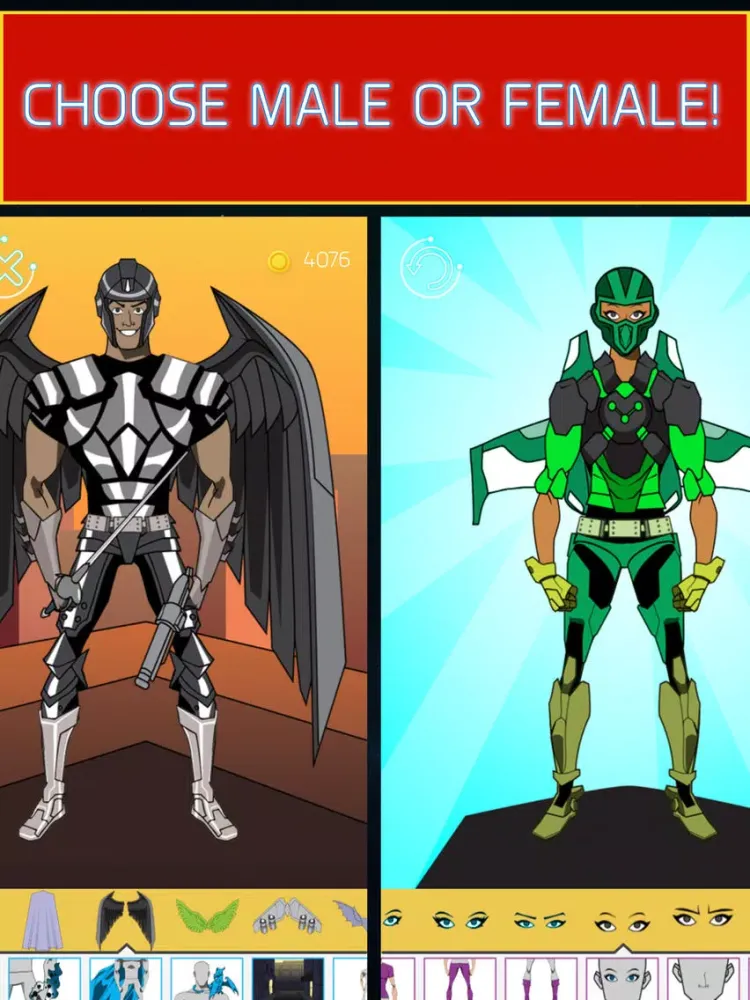 Create Your Own Superhero iPad  स्क्रीनशॉट