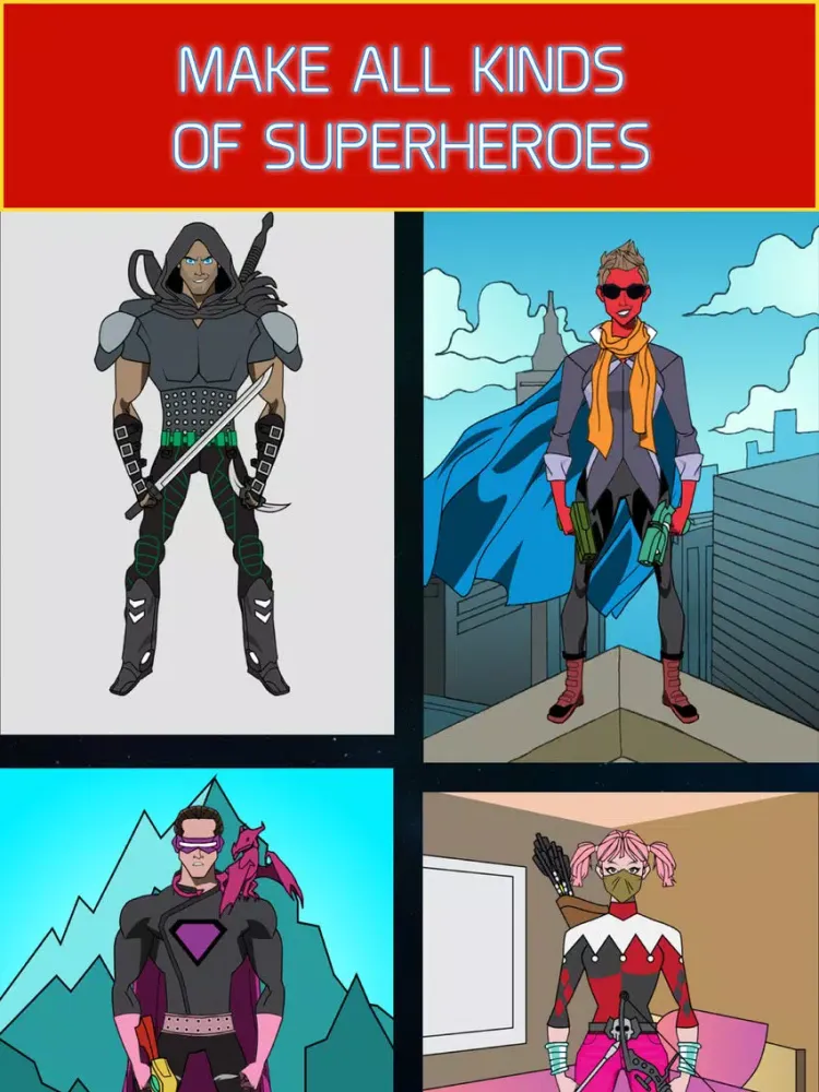 Create Your Own Superhero iPad  स्क्रीनशॉट
