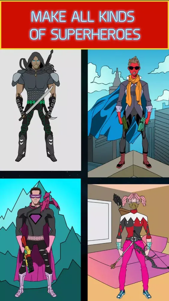 Create Your Own Superhero स्क्रीनशॉट