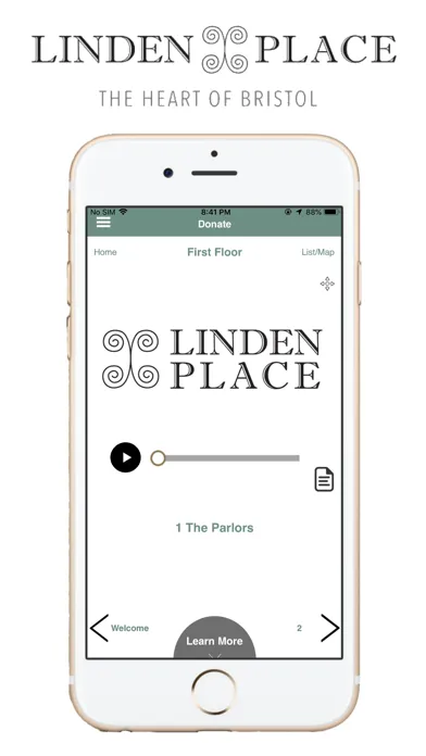 Capturas de tela do Linden Place App