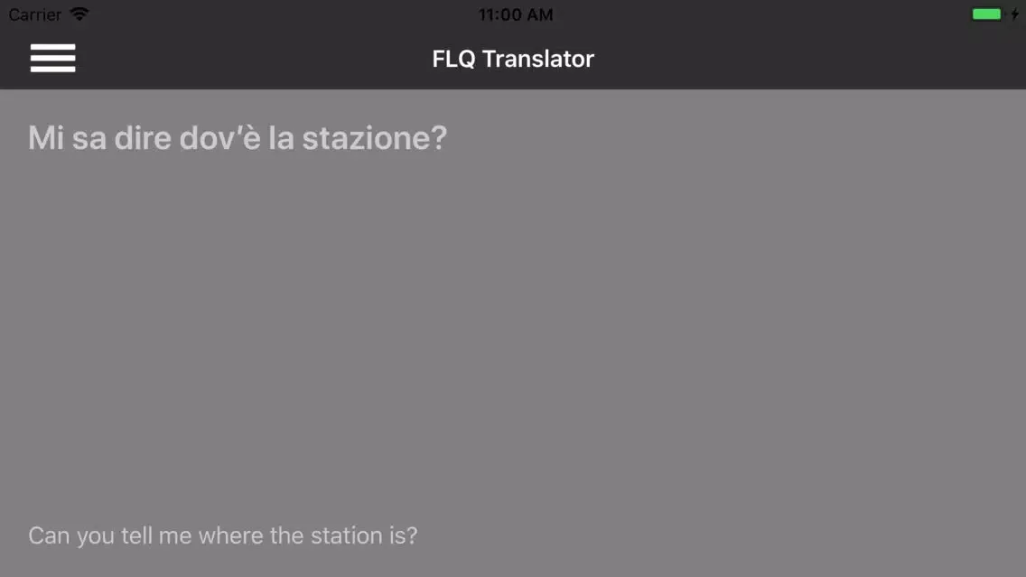 Tangkapan layar FLQ Translator