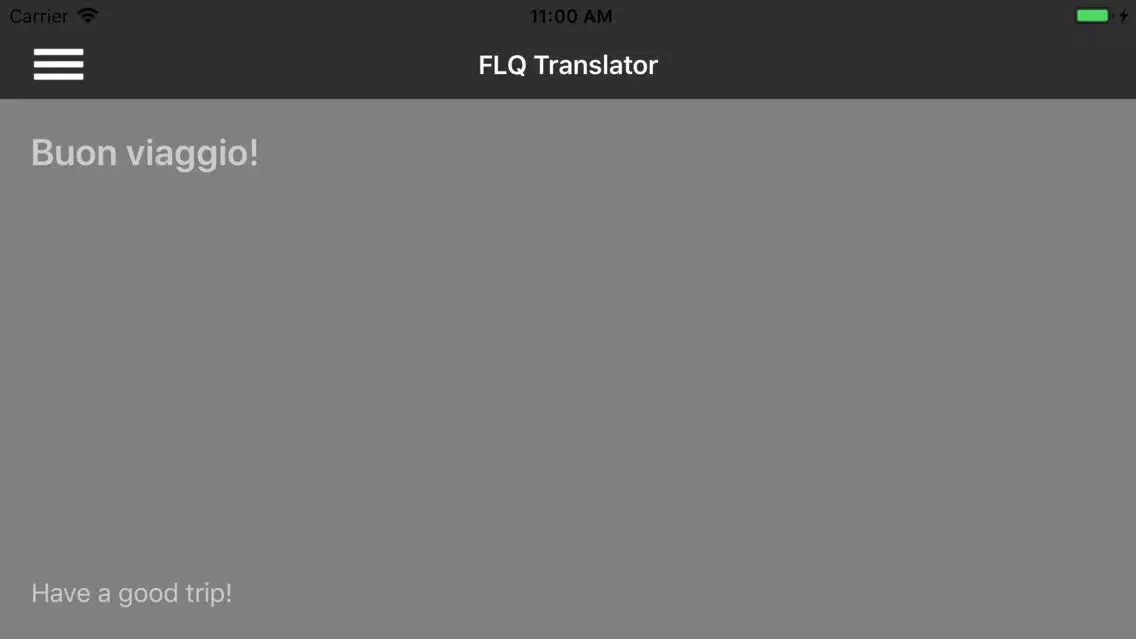 Tangkapan layar FLQ Translator