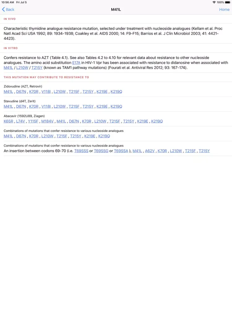 HIV&Hepatitis Drug Guide PRO iPad  Screenshots