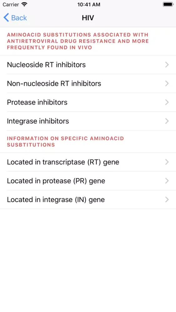 HIV&Hepatitis Drug Guide PRO Screenshots