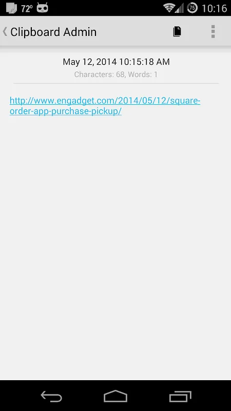 Clipboard Admin Screenshots