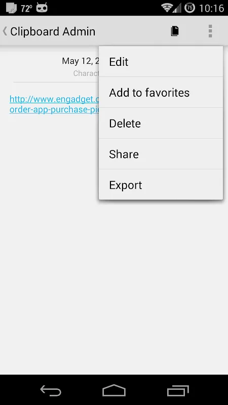Clipboard Admin Screenshots