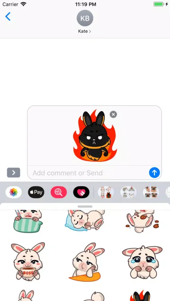 FluffyMoji - Bunny Stickers应用截图