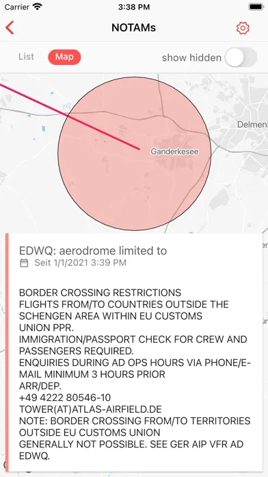 NOTAM Briefing (VFR/IFR) سکرین شاٹس