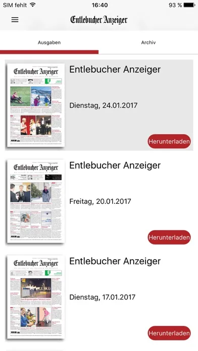 Entlebucher Anzeiger 스크린샷