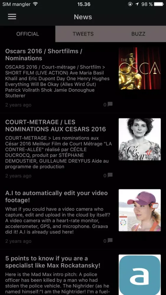 Reservoir Films سکرین شاٹس