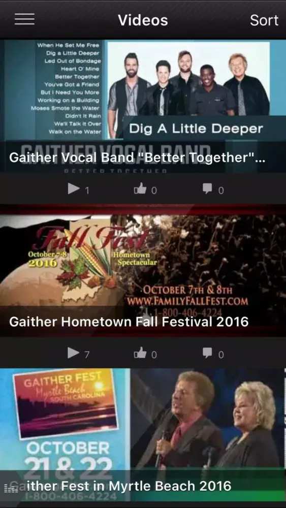 Gaither Vocal Band سکرین شاٹس