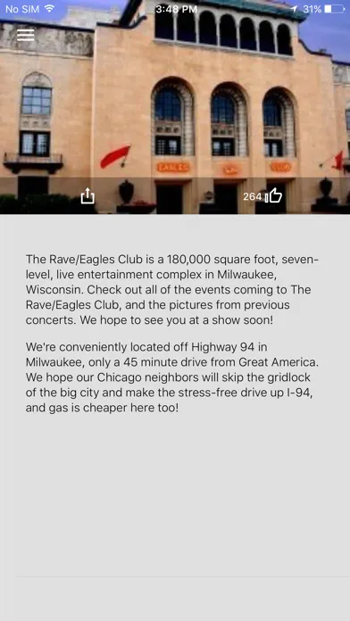 Zrzuty ekranu The Rave / Eagles Club