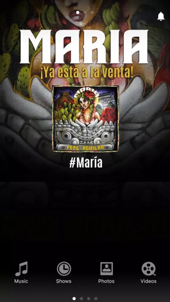 Capturas de tela do Pepe Aguilar App