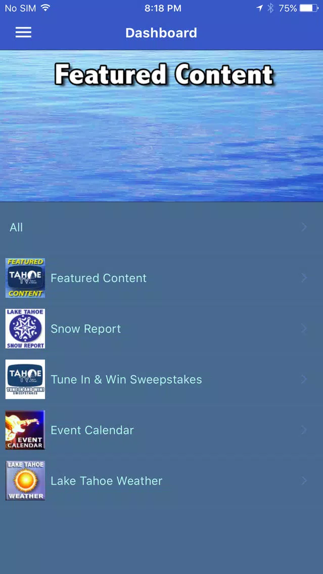 Lake Tahoe App - Tahoe TV स्क्रीनशॉट