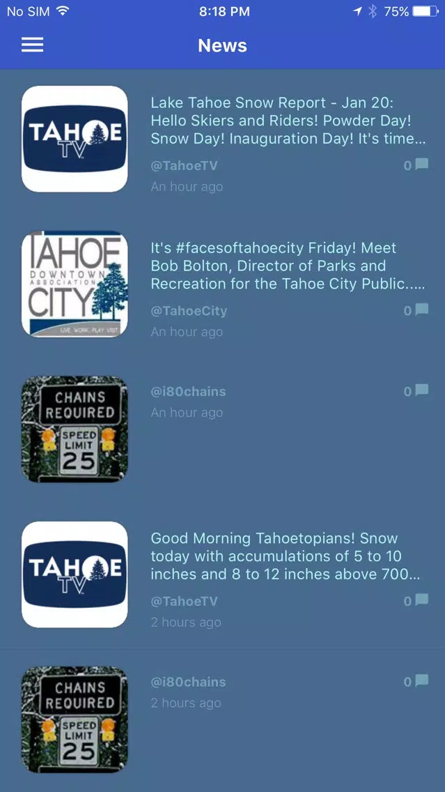 Lake Tahoe App - Tahoe TV स्क्रीनशॉट