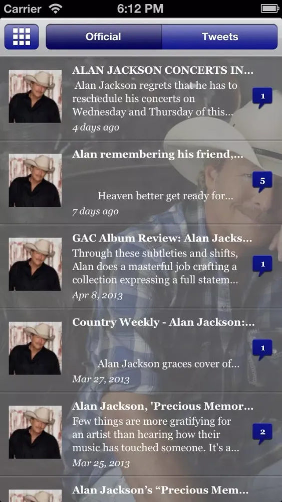 تصاویر Official Alan Jackson App