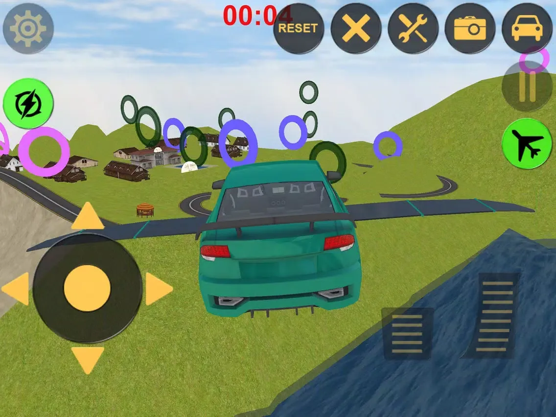 Flying Muscle Car simulator iPad  سکرین شاٹس