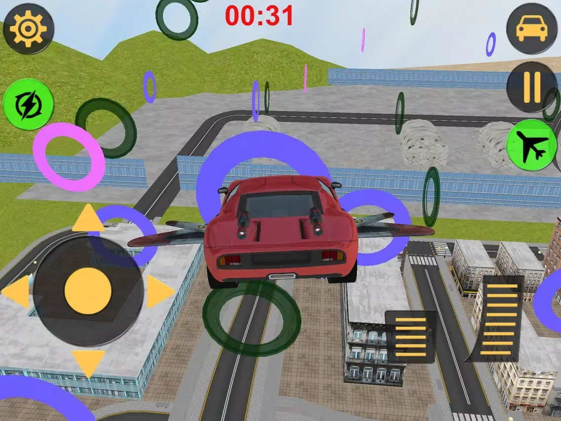 Flying Muscle Car simulator iPad  سکرین شاٹس